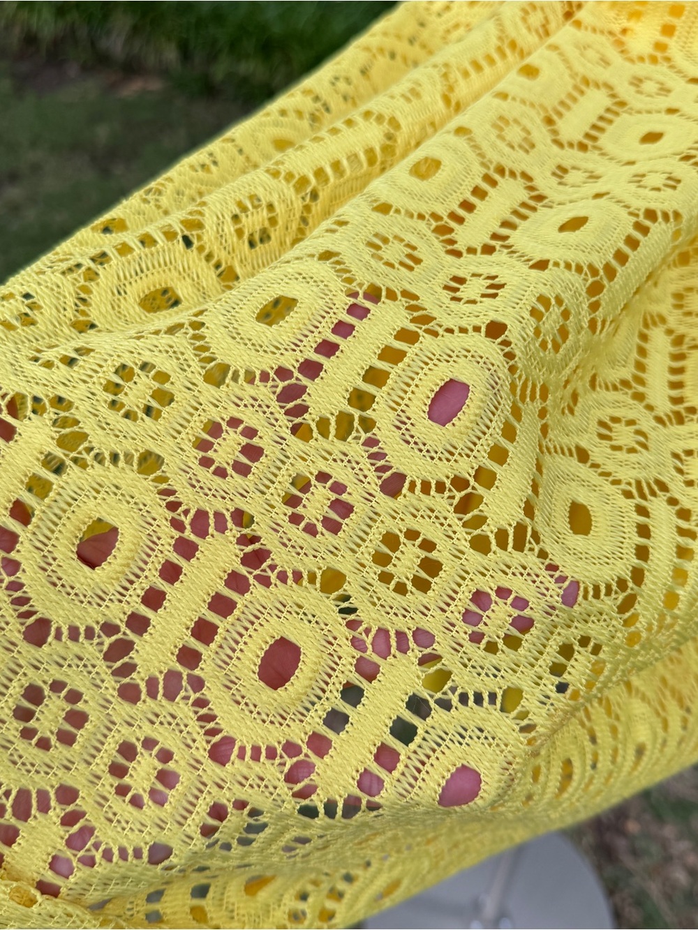 💖 Liz Claiborne Sleeveless Yellow Lace Dress, SZ 6 - Picture 13 of 16